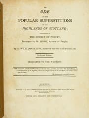 Tapa de An ode on the popular superstitions of the Highlands of Scotland
