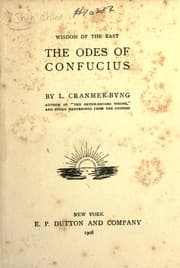 Tapa de The odes of Confucius