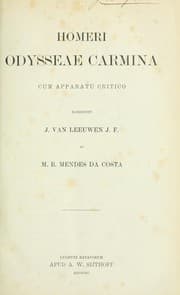 Tapa de Odysseae carmina
