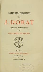 Tapa de Oeuvres choisies de J. Dorat