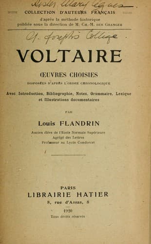 Tapa de Oeuvres choisies