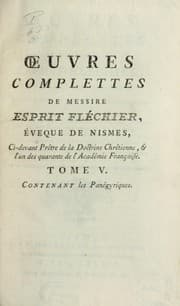 Tapa de Oeuvres complettes de messire Esprit Fléchier, évêque de Nismes