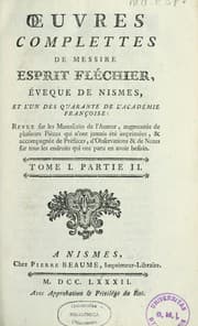 Tapa de Oeuvres complettes de messire Esprit Fléchier, évêque de Nismes