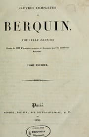 Tapa de Oeuvres complètes de Berquin