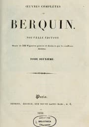 Tapa de Oeuvres complètes de Berquin