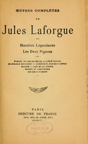 Tapa de Oeuvres complètes de Jules Laforgue