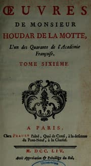 Tapa de Oeuvres, dédiées à S.A.S.M. le duc d'Orléans