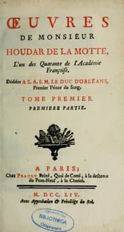 Tapa de Oeuvres, dédiées à S.A.S.M. le duc d'Orléans