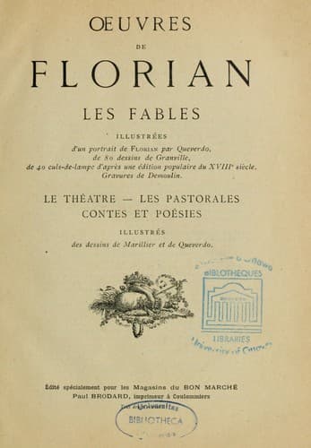 Tapa de Oeuvres de Florian