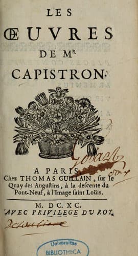 Tapa de Oeuvres de Mr. Capistron