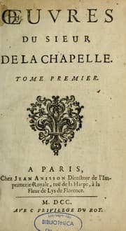 Tapa de Oeuvres de sieur de La Chapelle