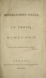 Tapa de Miscellaneous pieces, in prose