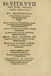 Tapa de M. Vitrvvii viri svae professionis pertissimi De architectvra libri decem