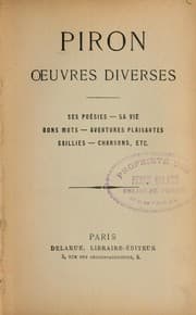 Tapa de Oeuvres diverses