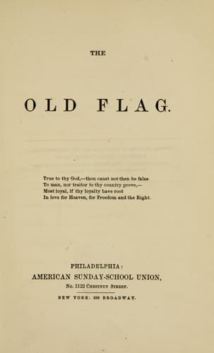 Tapa de The old flag