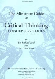 Tapa de The Miniature Guide to Critical Thinking-Concepts and Tools