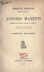 Tapa de Operette istoriche edite ed inedite