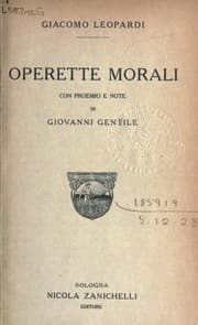 Tapa de Operette morali