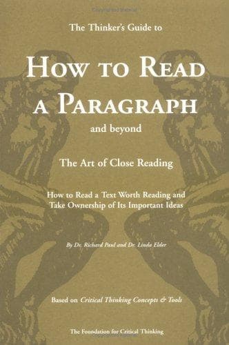 Tapa de The Thinker's Guide to How to Read a Paragraph