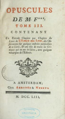 Tapa de Opuscules de M.F.