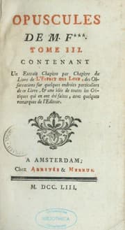 Tapa de Opuscules de M.F.