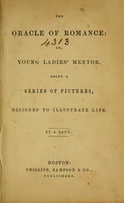 Tapa de The oracle of romance: or, Young ladies' mentor