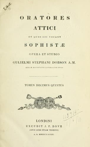 Tapa de Oratores Attici