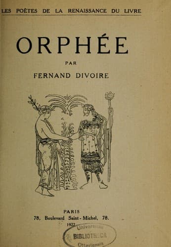 Tapa de Orphée
