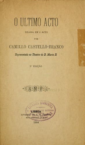 Tapa de O último ato