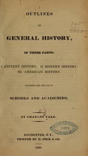 Tapa de Outlines of general history, in three parts