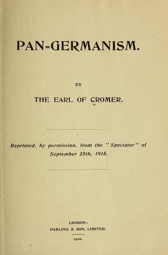 Tapa de The Pan-German programme