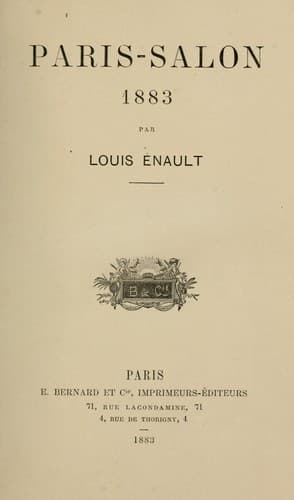 Tapa de Paris - Salon 1883