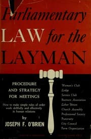 Tapa de Parliamentary law for the layman