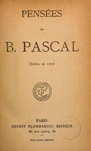 Tapa de Pensées (Ed. de 1670)