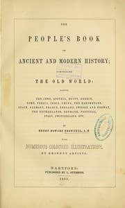 Tapa de The people's book of ancient and modern history