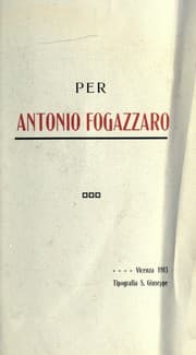 Tapa de Per Antonio Fogazzaro