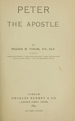 Tapa de Peter the apostle