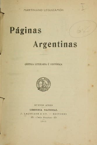 Tapa de Páginas argentinas