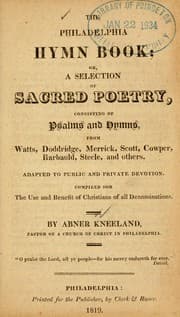 Tapa de The Philadelphia hymn book