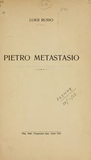 Tapa de Pietro Metastasio
