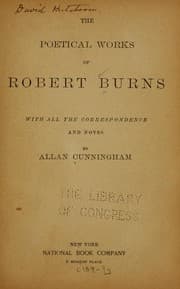 Tapa de The poetical works of Robert Burns