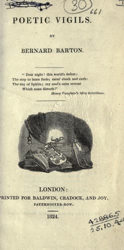 Tapa de Poetic vigils