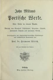 Tapa de Poetische Werke