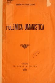 Tapa de Polemica umanistica