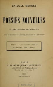 Tapa de Poésies