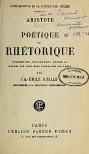Tapa de Poétique et Rhétorique
