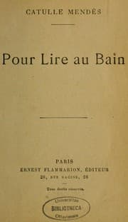 Tapa de Pour lire au bain