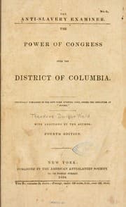 Tapa de The power of Congress over the District of Columbia