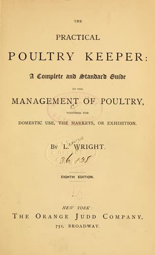 Tapa de The practical poultry keeper