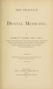 Tapa de The practice of dental medicine